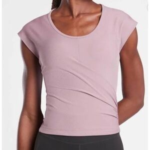 Athleta Bayview Tee Flora Mauve  - S